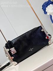 LV Slim Trunk Black Calf Leather M25445 23x12x4cm - 6