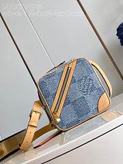 LV Chess Messenger Damier Denim 3D N40706 24x24x8cm - 1