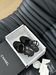 CC Sandal Kid Velvet Imitation Pearls Black - 4