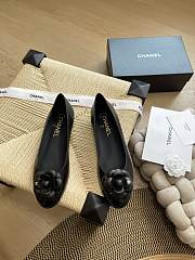 CC Ballet Flats Camellia Lambskin Black - 1