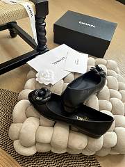 CC Ballet Flats Camellia Lambskin Black - 3