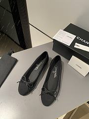 CC Ballet Flats Sequins Grosgrain Black - 5