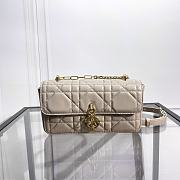 Dior Miss Daisy Mini Bag Trend Beige Macrocannage Lambskin 22x12.5x4cm - 1