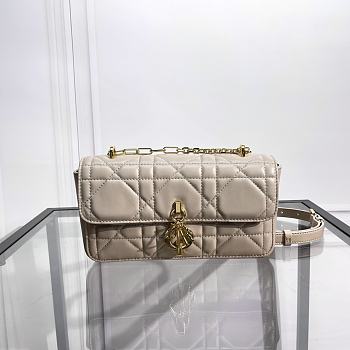 Dior Miss Daisy Mini Bag Trend Beige Macrocannage Lambskin 22x12.5x4cm