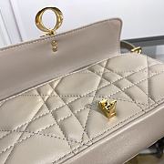 Dior Miss Daisy Mini Bag Trend Beige Macrocannage Lambskin 22x12.5x4cm - 4