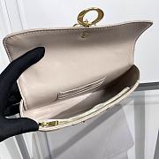 Dior Miss Daisy Mini Bag Trend Beige Macrocannage Lambskin 22x12.5x4cm - 5