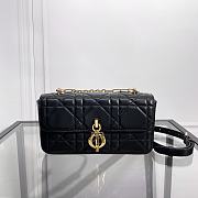 Dior Miss Daisy Mini Bag Black Macrocannage Lambskin 22x12.5x4cm - 1