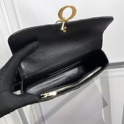 Dior Miss Daisy Mini Bag Black Macrocannage Lambskin 22x12.5x4cm - 5