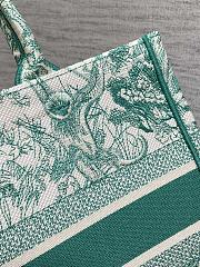 Dior Medium Dioriviera Dior Book Tote Aquamarina Toile de Jouy Embroidery 36x27.5x16.5cm - 6