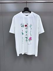 Dior T-Shirt White Slub Cotton Jersey  - 5