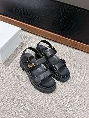 Dioract Platform Sandal Black Lambskin  - 6