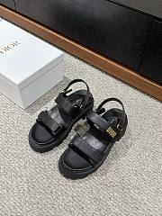 Dioract Platform Sandal Black Lambskin  - 2