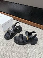 Dioract Platform Sandal Black Lambskin  - 3