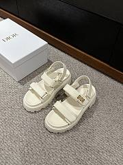 Dioract Platform Sandal White Lambskin  - 3