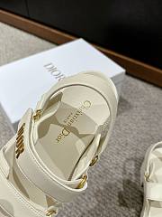 Dioract Platform Sandal White Lambskin  - 4