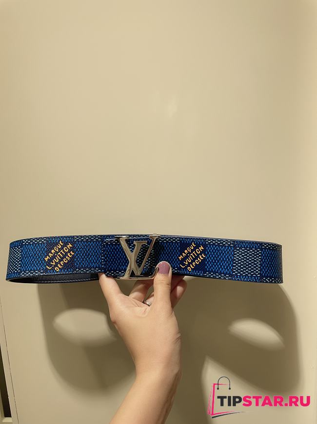 LV Initiales 40mm Reversible Belt Blue M8645U - 1