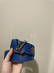 LV Initiales 40mm Reversible Belt Blue M8645U - 2