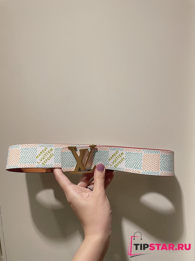 LV Initiales 40mm Reversible Belt White M8648U - 1