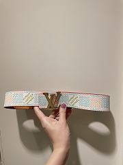 LV Initiales 40mm Reversible Belt White M8648U - 1