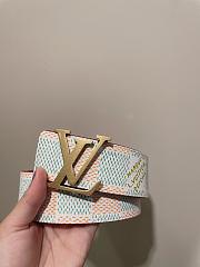 LV Initiales 40mm Reversible Belt White M8648U - 3