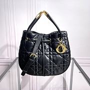 Medium Dior Nolita Bag Black Macrocannage Lambskin 27x25x5cm  - 1