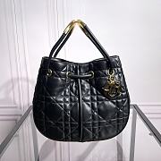 Medium Dior Nolita Bag Black Macrocannage Lambskin 27x25x5cm  - 3