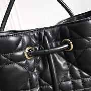 Medium Dior Nolita Bag Black Macrocannage Lambskin 27x25x5cm  - 3