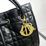 Medium Dior Nolita Bag Black Macrocannage Lambskin 27x25x5cm  - 6