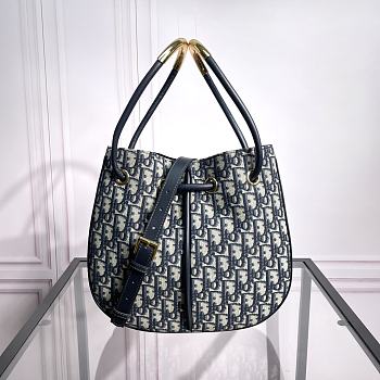 Medium Dior Nolita Bag Blue Dior Oblique Jacquard 27x25x5cm