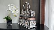 Medium Dior Book Tote White Multicolor Dior Herbarium Embroidery 36x27.5x16.5cm - 5