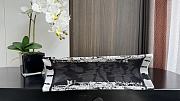 Medium Dior Book Tote Black and White Paris Embroidery 36x27.5x16.5cm - 5