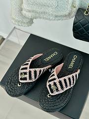 CC Thongs Crochet Black & Pink - 2