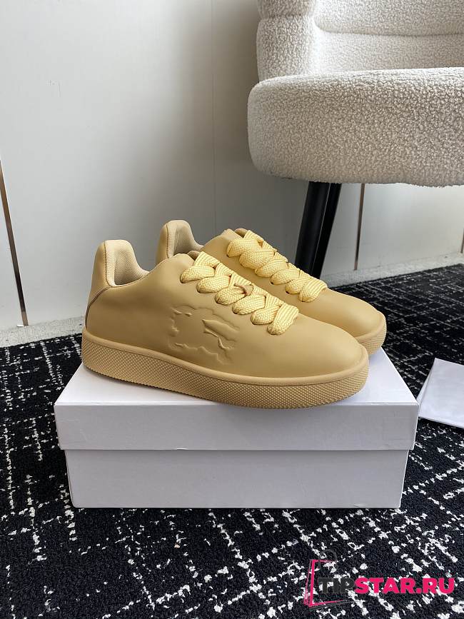 Burberry Leather Box Sneakers Yellow - 1