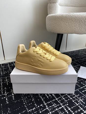 Burberry Leather Box Sneakers Yellow