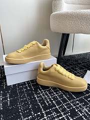 Burberry Leather Box Sneakers Yellow - 5