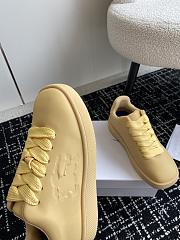 Burberry Leather Box Sneakers Yellow - 4