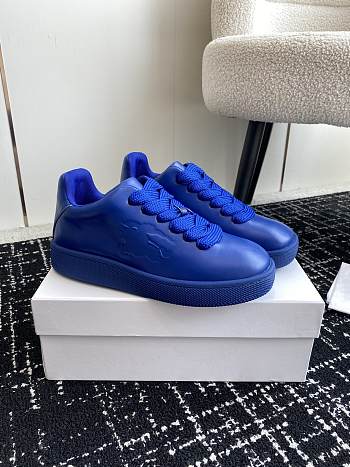 Burberry Leather Box Sneakers Blue