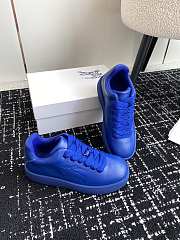 Burberry Leather Box Sneakers Blue - 4