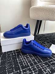 Burberry Leather Box Sneakers Blue - 6