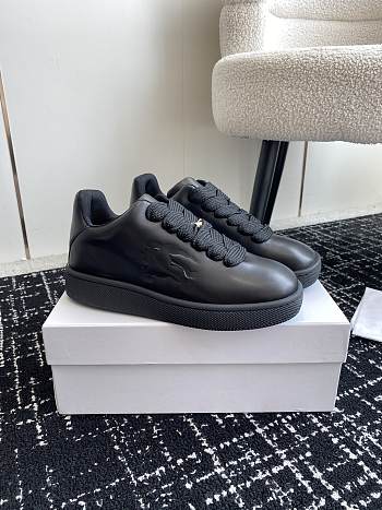 Burberry Leather Box Sneakers Black