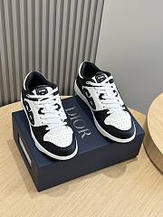 Dior B57 Low-Top Sneaker Black and White Smooth Calfskin  - 2