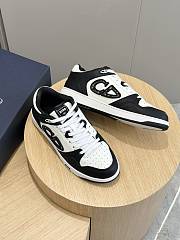 Dior B57 Low-Top Sneaker Black and White Smooth Calfskin  - 4