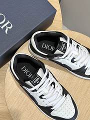 Dior B57 Low-Top Sneaker Black and White Smooth Calfskin  - 5