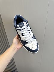 Dior B57 Low-Top Sneaker Navy Blue and White Smooth Calfskin  - 2