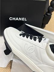 CC Sneaker Calf Leather White Black - 5