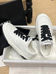 CC Sneaker Calf Leather White Black - 6