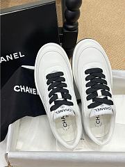 CC Sneaker Calf Leather White Black - 4