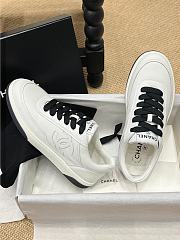 CC Sneaker Calf Leather White Black - 3