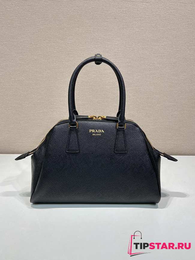 Prada Medium Saffiano Leather Bag Black 1BG537 32x21.5x10.5cm - 1