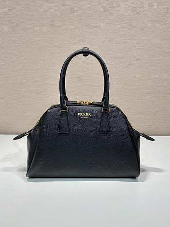 Prada Medium Saffiano Leather Bag Black 1BG537 32x21.5x10.5cm